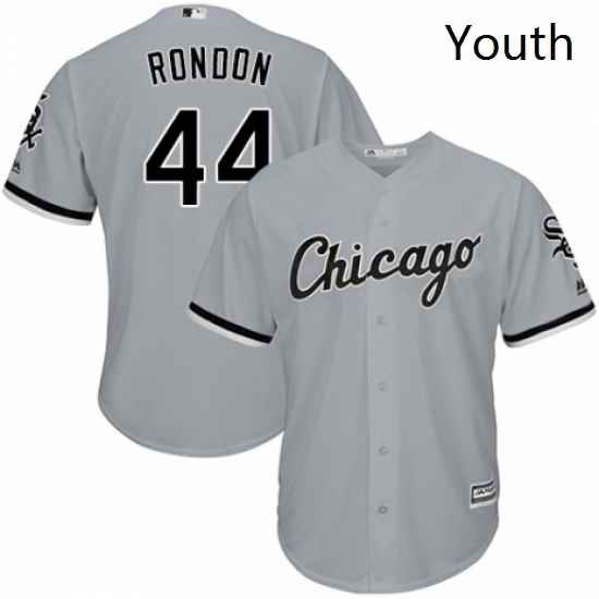 Youth Majestic Chicago White Sox 44 Bruce Rondon Replica Grey Road Cool Base MLB Jersey